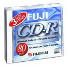 Fuji 3-Pack 80 Minute CD-R Discs (CDR803PK) (Discontinued by/13124360