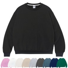 SO# 남녀공용 남성 여성 무지 데일리 라운드 오버핏 루즈핏 맨투맨(S/M/L/XL/2XL/3XL)