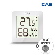 카스[CAS] 디지털 온습도계 T023 + 2032배터리1개 /탁상/벽걸이용, [CAS]온습도계 T023 +