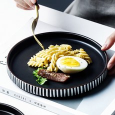도자기 채 미 얼룩말 도자기 식기 가정용 밥그릇 요리 국그릇 접시 접시 접시 접시 접시 접시 접시 접시 생선 접시 모 닝 컵 세트 10 인치 원반, 상세페이지 참조