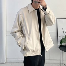 (세일) 투웨이 집업 레더 점퍼 D 2698