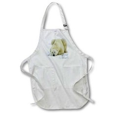 sp 해외 12월 3dRose apr_53287_1 Polar Bear Nap Full Length Apr +앞치마, saleoop 본상품선택