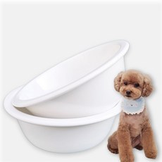 슬기펫 멜라민 식탁 식기 2개 리필형 강아지 고양이 식기