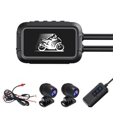 IPS 블랙 듀얼 HD DVR 대시 오토바이 비디오 보기 후면 와이파이 박스 1080P 스크린 녹음기 전면, NO GPS 1, 아무도