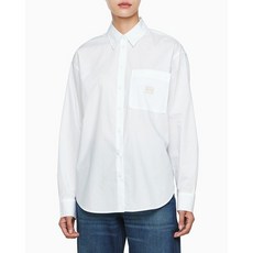 Calvin Klein Jeans 공식브랜드관 여성 우븐 라벨 릴렉스드 셔츠 J224436 1427309