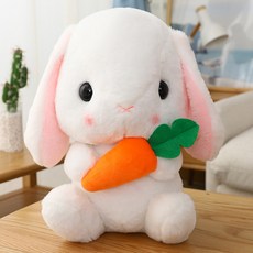 귀여운 토끼 인형 애착인형 봉제인형+UPPERCUT 양말, 당근, 32cm