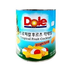 dole 후르츠칵테일 3kg 파인애플슬라이스 3kg 파인애플청크 3kg, 1개
