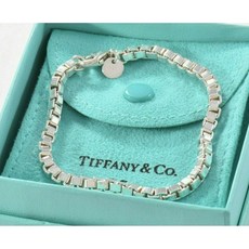 [해외]명품티파니앤코팔찌 Tiffany Co Sterling Silver Classic Venetian Link Bracelet 7.5 Box Chain
