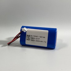 리튬이온 18650 배터리팩 7.4V 전자기기 호환 2600mAh