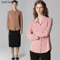 쉬즈미스 쉬즈미스(SHESMISS) 베이직 새틴 셔츠 (택가격:138000원)