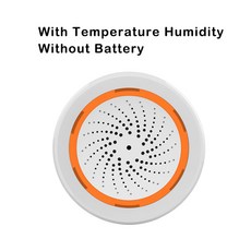 Tuya Zigbee 홈 용 스마트 사이렌 알람 스트로브 경고 지원 USB 케이블 전원 업 TUYA 허브와 함께 작동, 03 With temp humidity, 3) With temp humidity