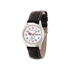 CITIZEN Q&Q [Citizen Q & Q] 시계 아날로그 스누피 방수 가죽 벨트 AA95-9854 Ladies Black
