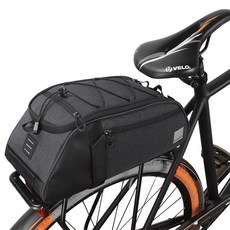 바이크랩 자전거가방 짐받이 가방 패니어 투어백 141466, 블랙, 1개