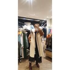 뉴코아강남오즈세컨 울혼방배색롱 셰르파점퍼O21JBWOT291W