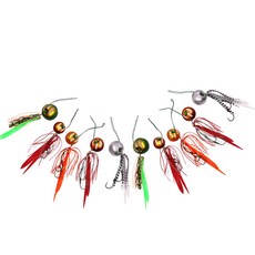 씨타임 야광 라이브타이라바세트 타이라바헤드 스커트 바늘 훅 참돔 채비 유동식, 1개