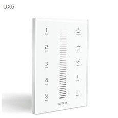 Led 조광기 컨트롤러 ux5 유리 터치 패널 rf 2.4 ghz dmx512 디밍 멀티 존 4 존 rf v5 원격 R4-5A R4-CC R4, 한개옵션1, 01 UX5