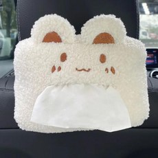 귀여운 곰 토끼 걸이식 자동차 팔걸이 티슈 박스 선 바이저 종이 보관 상자 백 액세서리, Bear