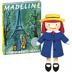 YOTTOY Madeline Doll 매들린 북에서 16 인치 아기 인형 및 8.5 ''x 12''매들린 페이퍼 백, 단일