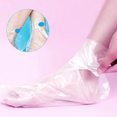 위생 풋커버 비닐양말 100매+스티커(랜덤) 풋케어 홈케어 발각질, 색상:투명 100매