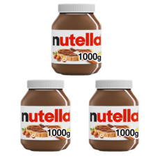 대용량 누텔라 헤이즐넛 초콜릿 스프레드 잼 Nutella Hazelnut Chocolate Spread, 1kg, 3개
