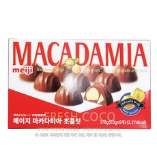 MEIJI 마카다미아 초콜릿 378G 63G X 6PK 6개