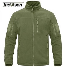 남자오토바이방한복 방한용품 겨울우주복 TACVASEN 남성용 풀 집업 그린 플리스 재킷 보온 작업 코트 지퍼 포켓 사파리 하이킹 아웃웨어 바람막이, Royal Blue_CN L (US M)