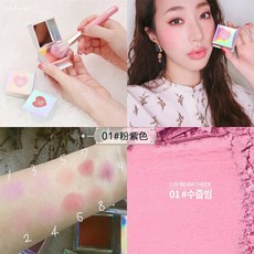 lilybyred 모노톤 매트 러브 블러셔 하이라이터 권현빈 내추럴 누드 메이크업녀 비니 컬러 블러셔 01#파우더 퍼플, 1개, 상세설명참조 상품 문의는 상품 문의란에 적어주세요