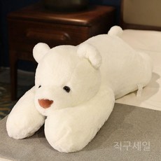 푸바오 인형 자이언트 판다 팬더 봉제인형 부드러운 대형곰인형, 흰곰, 120cm