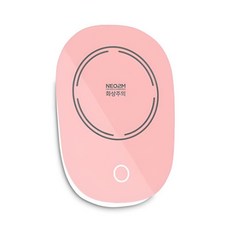 USB 컵워머 따뜻한 온도유지 보온 머그 온열 컵받침대, 핑크, 1개