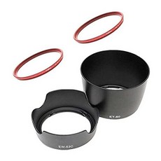 Canon 디지탈 일안레플렉스 카메라 EOS Kiss X7 에 추천의 사진 용품 악세사리 세트, 본문참고, 옵션 6 색 = 더블 줌용 렌즈 후드2점 세트