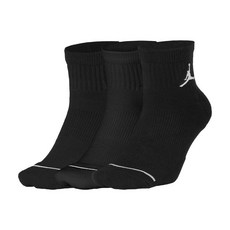 조던 러닝 삭스 JORDAN EVERYDAY MAX ANKLES 스포츠 양말 3켤레 SX5544, 010 블랙 / 블랙