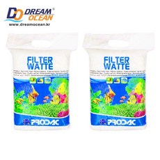 PRODAC 프로닥 필터 울-2m 50cm 어항 여과재 솜 수족관 정화기, 2개