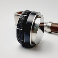 빈플랜트 레벨링툴 디스트리뷰터 커피 템퍼 핸들리스 탬퍼 마카롱, 1. 블랙, A. 51mm, 1개