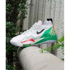 일본정품 JORDAN BRAND JORDAN ZOOM 92 ( SUMMIT WHITE BLACK - LUCKY GREEN - TRACK RED ) 【 SP 】 595