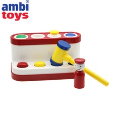 영국 ambi toys 암비 폭탄 아기 두드리고 게임 장난감 18 개월, 기본 - 엠비토이즈