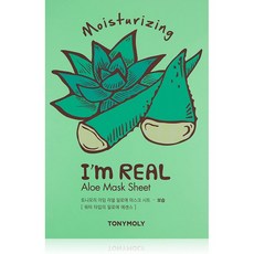 TONYMOLY I'm Real Aloe Sheet Mask 10 Count, 1