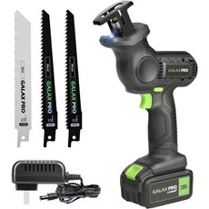 갤럭틱 프로 20V 무선 왕복 톱 4.0의 0-3000RPM 가변 속도 파워 왕복 톱아 배터리 나무 톱날 2개 및 금속 톱날 1개, 갤럭틱 프로 20V 무선 왕복 톱 4.0의 0-3000