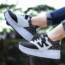 롤러슈즈 롤러신발 Heelys 이륜 폭주 아동남아학생자동슬립온여아가슬립온4륜탈부착