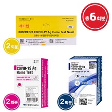 에스디바이오 2T + 래피젠 2T + 젠바디 2T 총6회분 코로나 진단키트 홈테스트