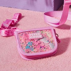 [피터젠슨] 2024 리본 그라데이션 지갑 PUX62AC53M 핑크 아동 유아 벨크로 목걸이 줄 월렛 키즈 봄 겨울