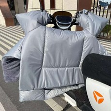 오토바이 바람막이 바이크 보온 이불 담요 스쿠터, 6_일체형 벨벳