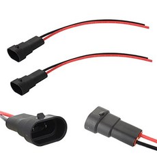 TOMALL 9005 9006 Male Socket Connector for Headligh TOMALL 9005 9006 헤드라이트용 수 소켓 커넥터 안개등 개조 연장 배선 하네, 9005-Male Socket