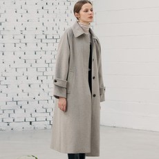 드로우핏 우먼 소프트 캐시미어 싱글 발마칸 코트 M.GREY