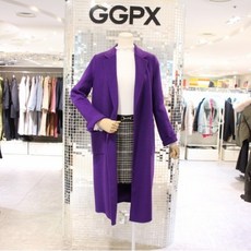 DB_ GGPX 핸드메이드 아웃포켓 모직 롱 코트 GKDACT995F