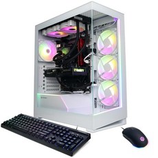 CyberPowerPC Gamer 슈프림 리퀴드 쿨 게이밍 PC AMD 라이젠 7 9700X 3.8GHz GeForce RTX 4060 Ti 16GB 32GB DDR5 2T - 9700x