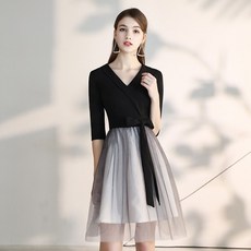 오직구 슬림원피스 슬리밍원피스 체형커버원피스 몸매보정원피스 슬림드레스 프렌치시크 하객 미니 드레스다 셀럽 작은 키 우아한