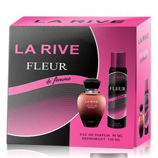 [공식수입] 라리브 플뤠르 드 팜므 향수 + 데오드란트 2종 세트 90+150ml, 1세트