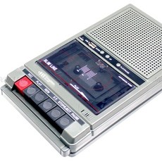 카세트 플레이어 해밀턴 강의실 녹음기 레트로 복고풍 휴대용, 실버, 실버 USB 카세트플레이어