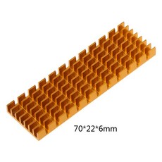 M.2 SSD 2280 방열판용 NVMe CPU GPU 고속 냉각 594A용 2레이어 열 패드, 02 Gold, 1개