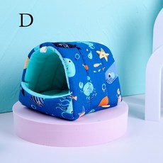 겨울 햄스터 집 작은 동물 따뜻한 미니 케이지 친칠라 쥐 기니피그 다람쥐 설치류 잠자는 침대 액세서, 04 D_03 M, 04 D_03 M